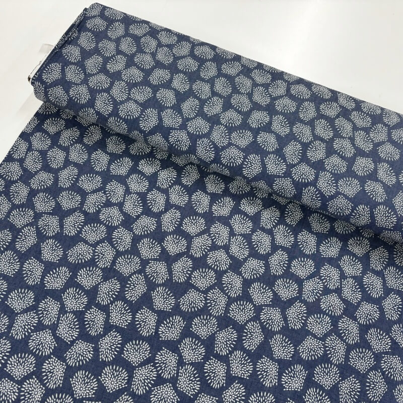 Image of Flower Splash Cotton Chambray