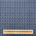Leaf Circle Tile Cotton Chambray