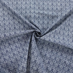 Leaf Circle Tile Cotton Chambray