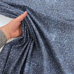 Tie Dye Ditsy Flowers Cotton Chambray
