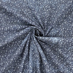 Tie Dye Ditsy Flowers Cotton Chambray