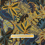 Tribal Leaf Art Heavy Tapestry