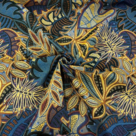 Tribal Leaf Art Heavy Tapestry