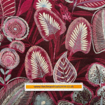 Cerise Botanic bloom Art Heavy Tapestry
