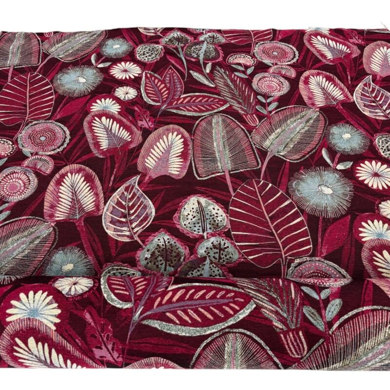 Image of Cerise Botanic bloom Art Heavy Tapestry