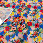 Summer Party Flowers Cotton Poplin