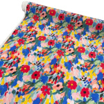 Summer Party Flowers Cotton Poplin