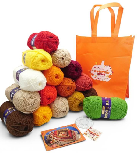 Sirdar Crochet Along Pumpkin Spice Blanket 2026 CAL Yarn Pack