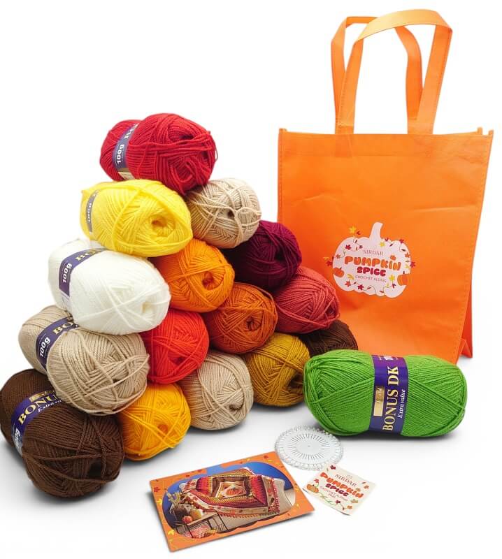 Image of Sirdar Crochet Along Pumpkin Spice Blanket 2026 CAL Yarn Pack