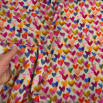 Painted Hearts Viscose Challis