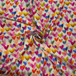 Painted Hearts Viscose Challis