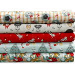 Holly and Hounds Christmas Cottons