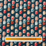 Cosy Cocoa Christmas Polycotton