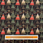 Nordic Tree Christmas Polycotton
