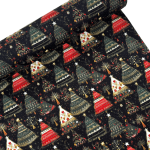 Nordic Tree Christmas Polycotton