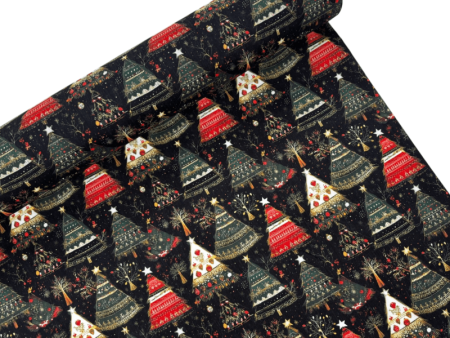 Nordic Tree Christmas Polycotton