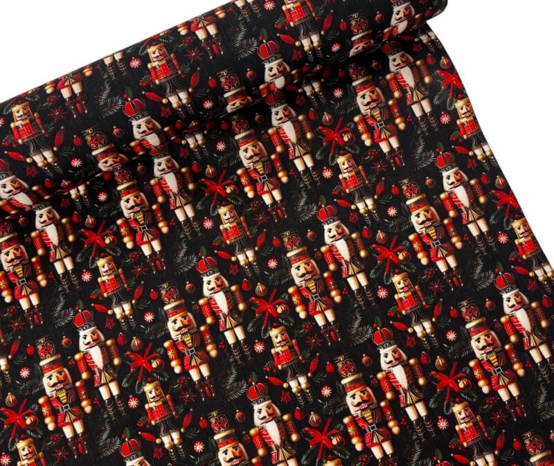 Image of Nutcracker Noel Christmas Polycotton