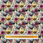 Bauble Blooms Christmas Polycotton