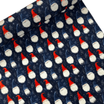 Winter Gonks Navy Christmas Polycotton