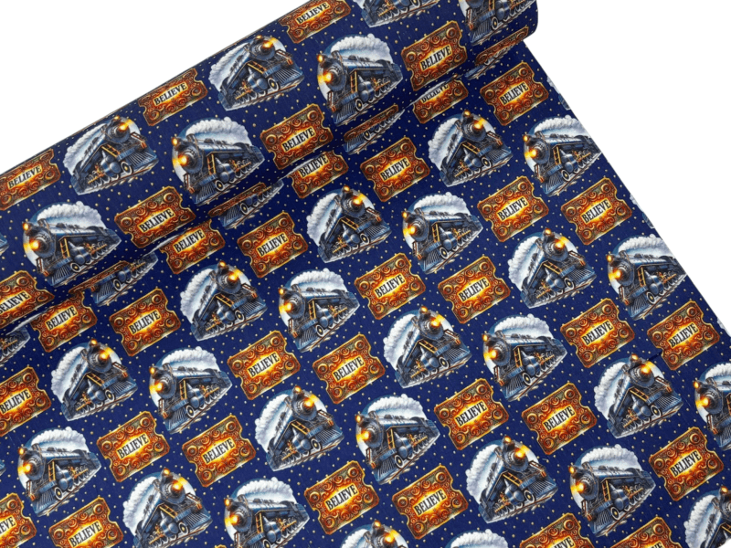 Image of Christmas Express Polycotton