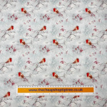 Icy Robin Christmas Polycotton