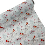 Icy Robin Christmas Polycotton