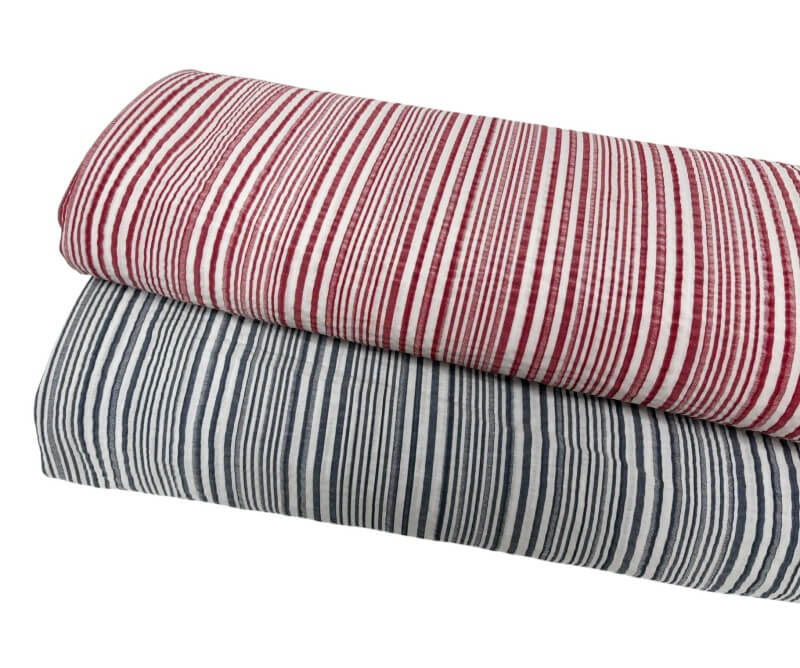 Image of Wrinkle Texture Stripe Seersucker
