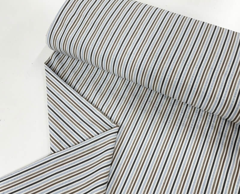Image of Blue Stripe Seersucker