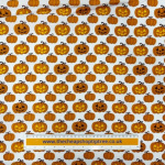 Orange Pumpkins Polycotton