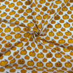 Orange Pumpkins Polycotton
