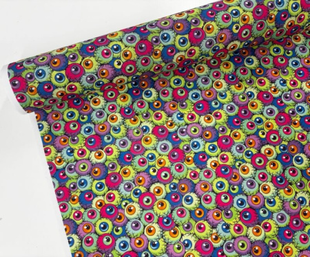 Spooky Eyeballs Polycotton