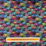 Rainbow Pumpkins Polycotton