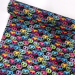 Rainbow Pumpkins Polycotton