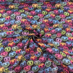 Rainbow Pumpkins Polycotton