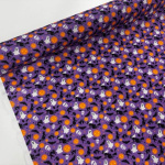 Witches Halloween Purple Polycotton