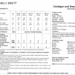 James C Brett Cardigan and Sweater Pattern JB1020