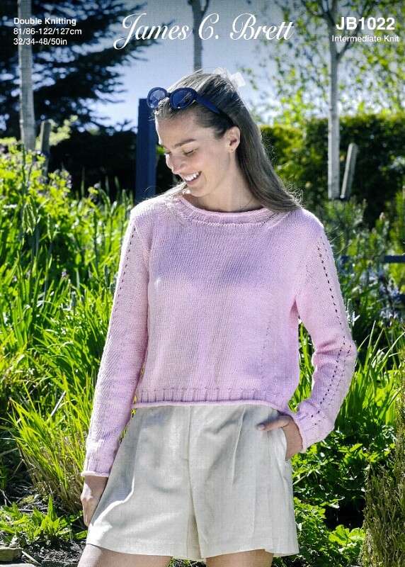 Image of James C Brett Sweater Pattern JB1022