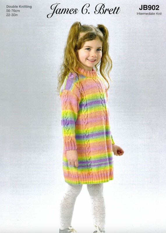 Image of James C Brett Dress Pattern JB902
