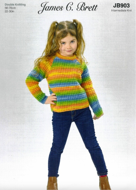 James C Brett Sweaters Pattern JB903