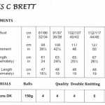 James C Brett Sweater Pattern JB920