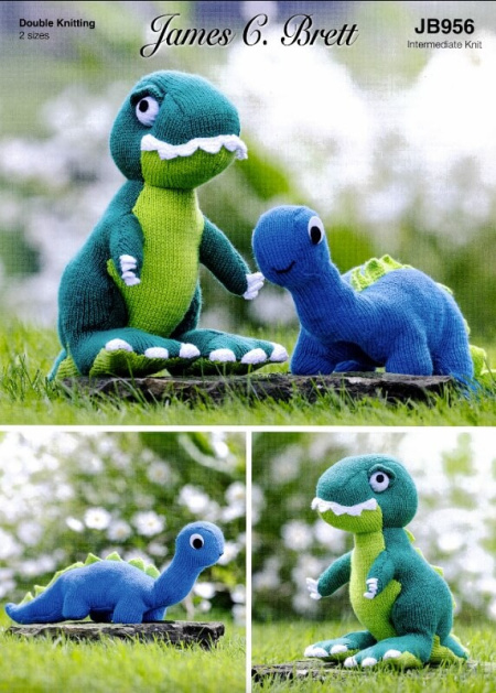 James C Brett Dinosaurs Pattern JB956