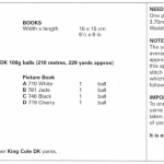 King Cole Books and Play Mat Pattern 6011