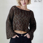 King Cole Crochet Long Sleeve Top and Vest Pattern 6490