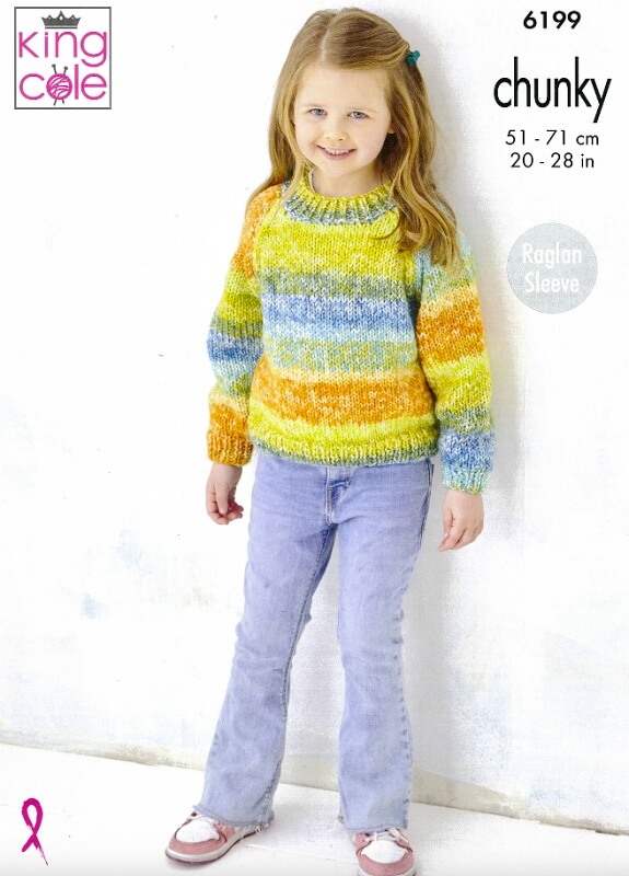 Image of King Cole Cardigan and Sweater Pattern 6199
