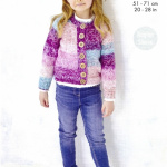 King Cole Cardigan and Sweater Pattern 6199
