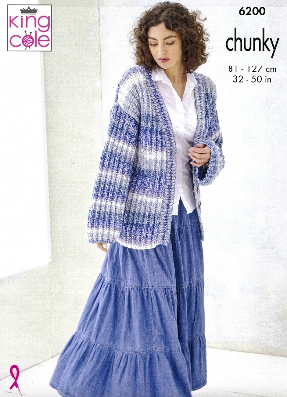 Image of King Cole Sweater and Cardigan Pattern 6200