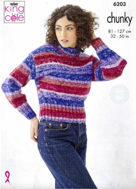 King Cole Slipover and Sweater Patter 6203