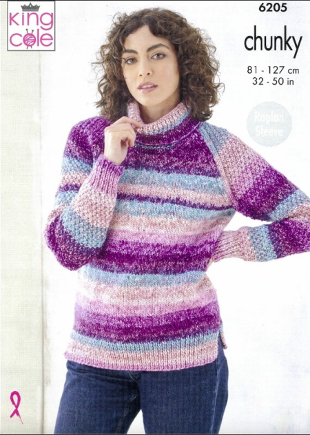 King Cole Sweater and Cardigan Pattern 6205
