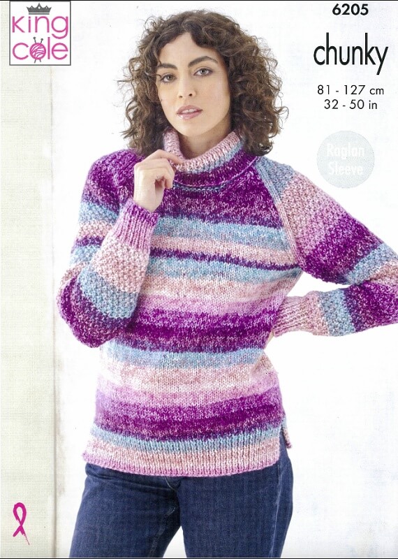 Image of King Cole Sweater and Cardigan Pattern 6205