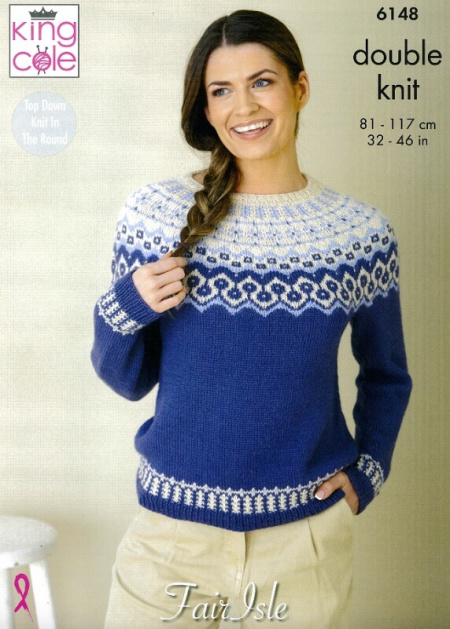 King Cole Sweaters Pattern 6148